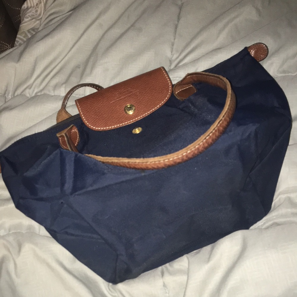 Longchamp navy small tote